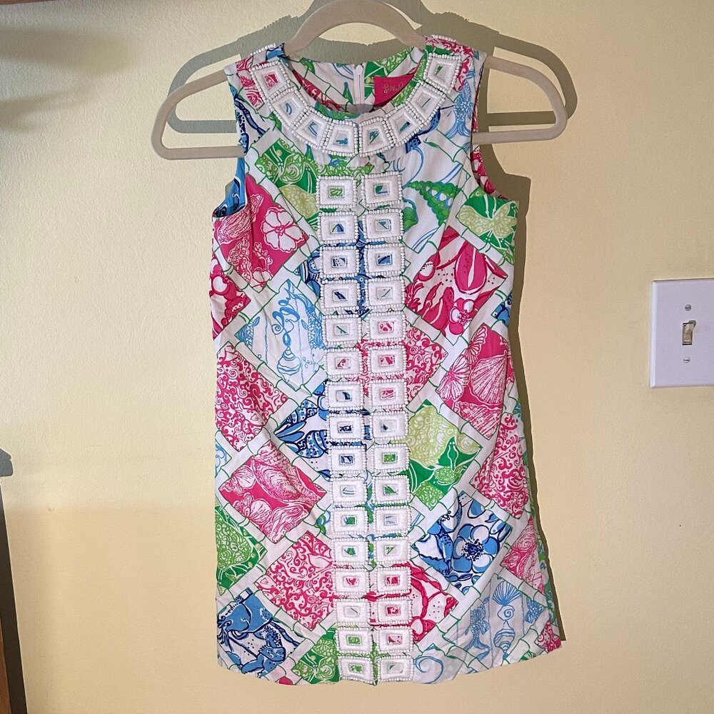 Lilly Pulitzer Girls Shift Dress, size 8
